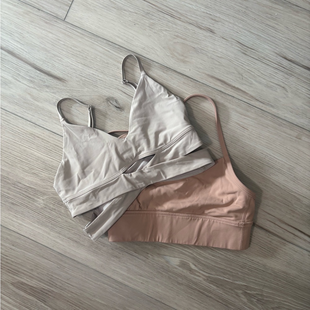 Lululemon Beige and Pink Bras
